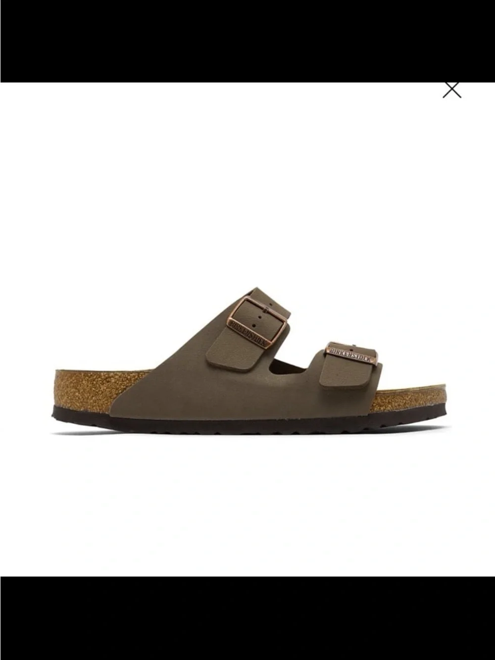 NWB Birkenstock men’s Arizona leather two strap sandals color mocha size 11